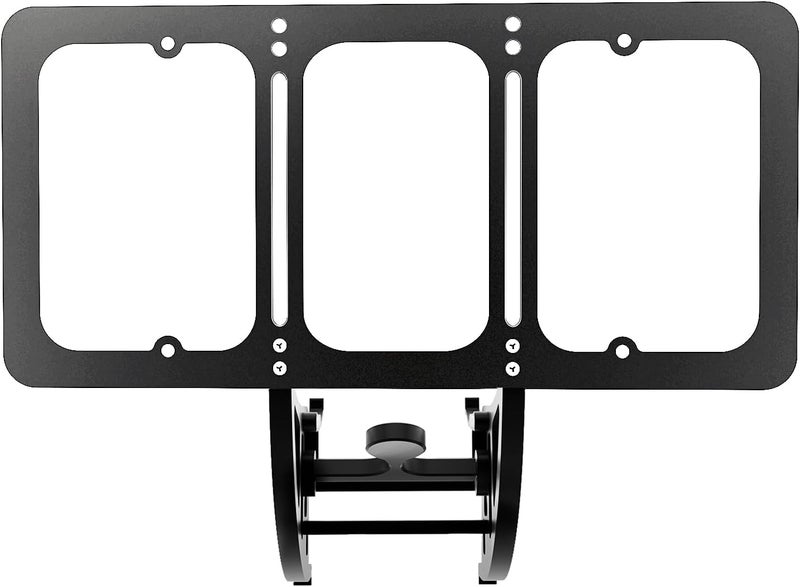 TesFram Tesla Model X (2022-2024) License Plate Mount - (NOT Plastic) - Anti-Theft, Height-Adjustable & NO Drilling Front License Plate Mounting Bracket Kit (Improved Version) - Image 1